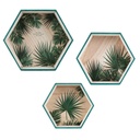 Fali dekorpolc szett, pálmaleveles - AMAZONE