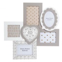 Fali multi képkeret, 5 db-os 10x15 cm, mintás - ME AND YOU