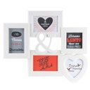 Fali multiképkeret 5 db-os, fehér - ME AND YOU