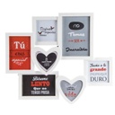 Fali multiképkeret 7 db-os, fehér - ME AND YOU