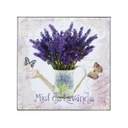 Falikép 25x25 cm, levendula kannában - BOUQUET DE LAVENDE