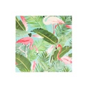 Falikép 30x30 cm flamingós, pálmás - FLAMINGO