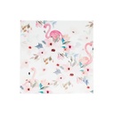 Falikép 30x30 cm virágos, flamingós - FLOWER POWER