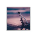 Falikép, palack, 30x30 cm, lila - MESSAGE IN THE BOTTLE