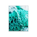 Falikép 30x40 cm, halászháló - NASSE EN TURQUOISE