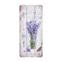 Falikép 34x15 cm, levendula üvegvázában - BOUQUET DE LAVENDE