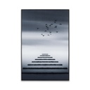 Falikép 40x60 cm, borongós táj - LE DEPART