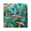 Falikép 70 x 70 cm, papagájvirág - EXOTIC FLOWER