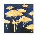 Falikép 90 x 90 cm arany fák - PINS PARASOL