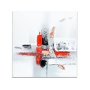 Falikép 60x60 cm absztrakt, piros - ABSTRAIT