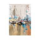 Falikép 60x90 cm sárgás absztrakt - ABSTRACT