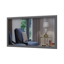 Falitükör, 125x75 cm, szürke - MISSISSIPPI