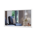 Falitükör, 125x75 cm, fehér - ALABAMA