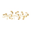 Fém fali fogas páfránylevél, aranyozott - LUTEA D'OR