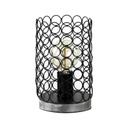 Fém asztali lámpa, fekete - TOILE