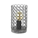 Fém asztali lámpa, szürke - TOILE