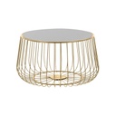 Fém dohányzóasztal 34,5 cm, arany - ONYX