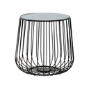 Fém kisasztal 39,5 cm, fekete - ONYX