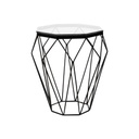 Fém kisasztal 53 cm, fekete - DIAMANT