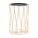 Fém kosaras kisasztal, 57 cm - JAIS