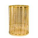 Fém mécsestartó, 20 cm, arany - VOILE