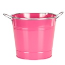 Fém vödör- kaspó, rózsaszín - ARC EN CIEL