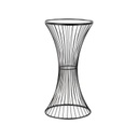 Fém lerakóasztal, fekete, 69 cm - AZURITE