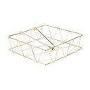 Fém szalvétatartó, arany - SERVEZ-VOUS