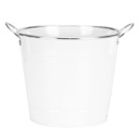 Fém vödör kaspó, fehér - ARC EN CIEL