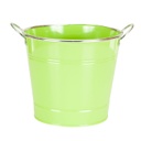 Fém vödör kaspó, zöld - ARC EN CIEL