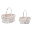 Fonott füleskosár szett 2 db-os, levendulás - LAVANDE