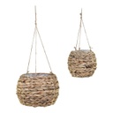 Fonott függőkaspó szett, 2 részes, natúr - NEST