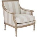 Fotel krémszín csíkokkal - SMOKEY