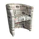 Fotel, újság mintával - NEWSPAPER