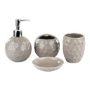 Fürdőszoba szett, 4 db-os, bézs - AURORE