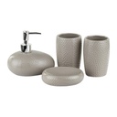 Fürdőszoba szett 4 db-os, bézs - GIN