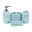Fürdőszoba szett 4 db-os, világoskék - BAINS