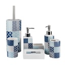 Fürdőszoba szett 8 db-os, kék - MARITIME