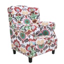 Fülesfotel díszpárnával, virágos - FLOWER POWER