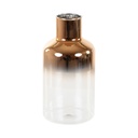 Füstös átlátszó váza, bronz - PIERRE DE LUNE