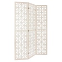 Geometrikus mintás paraván, 3 részes, krémszínű - CASABLANCA