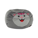 Gyermek babzsák, macska, szürke - MIMI