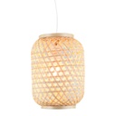 Gyékény mennyezeti lámpa, natúr - CANNAGE