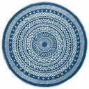 Geometrikus mintás kültéri szőnyeg, középkék - PUNTA CANA