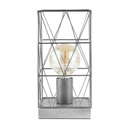 Geometrikus asztali lámpa, szürke - GEOMETRIC