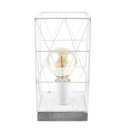 Geometrikus asztali lámpa, fehér - GEOMETRIC