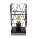 Geometrikus asztali lámpa, fekete - GEOMETRIC