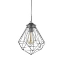 Geometrikus mennyezeti lámpa, sötétszürke - DIAMAND