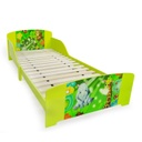 Gyermek ágykeret 90x200, dzsungel, zöld - JUNGLE