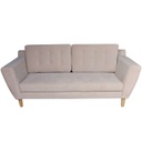 Háromszemélyes skandináv kanapé, krémszínű - NARVIK